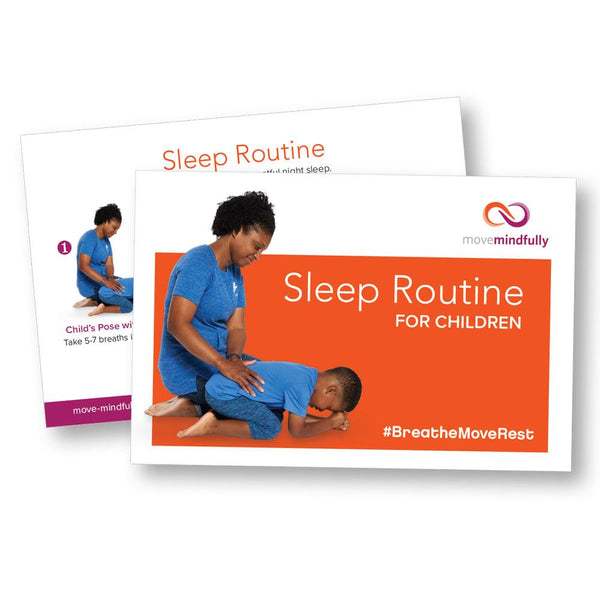 MoveMindfully® Sleep Routine Cards: Early Childhood (Pack Of 25 Cards) - PeaceMakers MoveMindfully® - Generation Mindful,  - teach emotions parenting child therapy tool