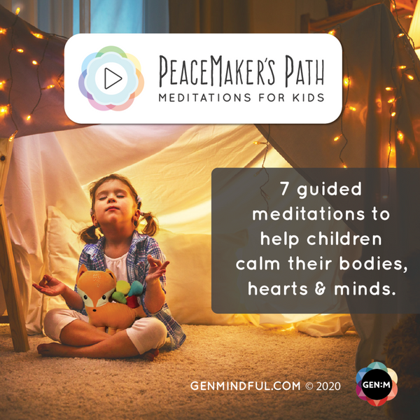 PeaceMaker's Path Meditations for Kids - PeaceMakers Generation Mindful - Generation Mindful, PLAYFUL - teach emotions parenting child therapy tool
