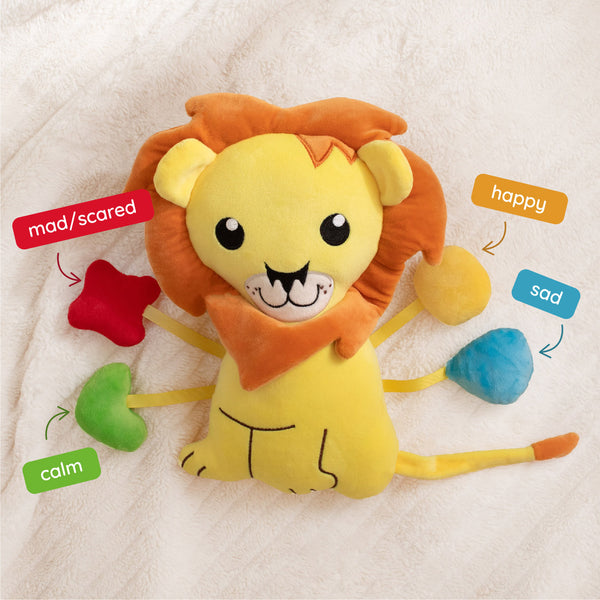 Yellow Lion SnuggleBuddies Emotions Plush