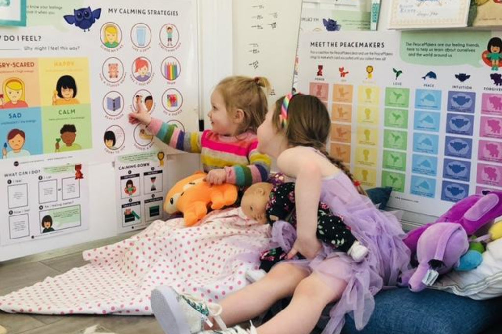 Preschooler Teaches Her Younger Sister About Emotions While Learning To Manage Her Own