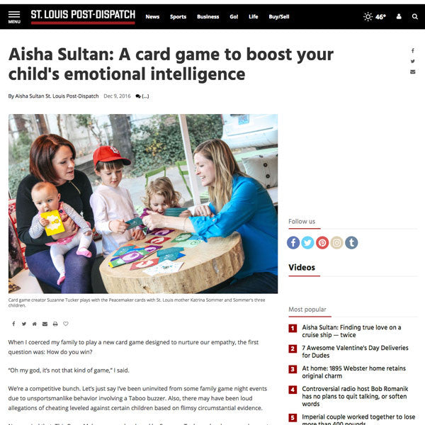 St. Louis Post-Dispatch: A Card Game to Boost Your Child's Emotional Intelligence